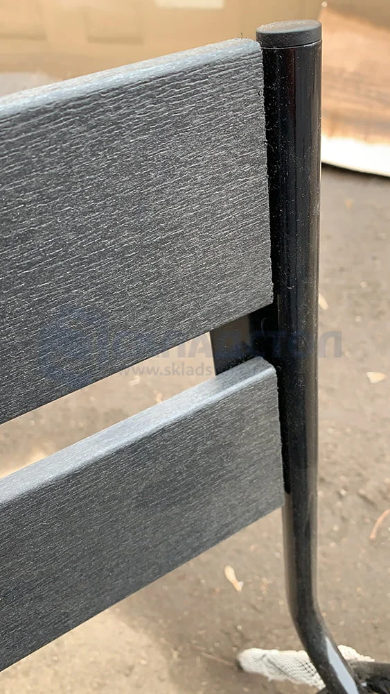 Стул “Стрит тайм” на металлокаркасе с пластиковой рейкой, штабелируемый — изображение 4